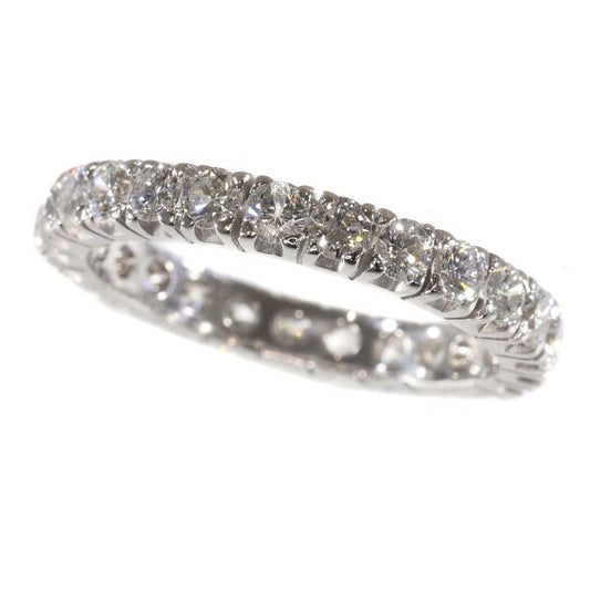Vintage Diamond Full Eternity Ring, 2.50 carats, 18ct White Gold, c.1970