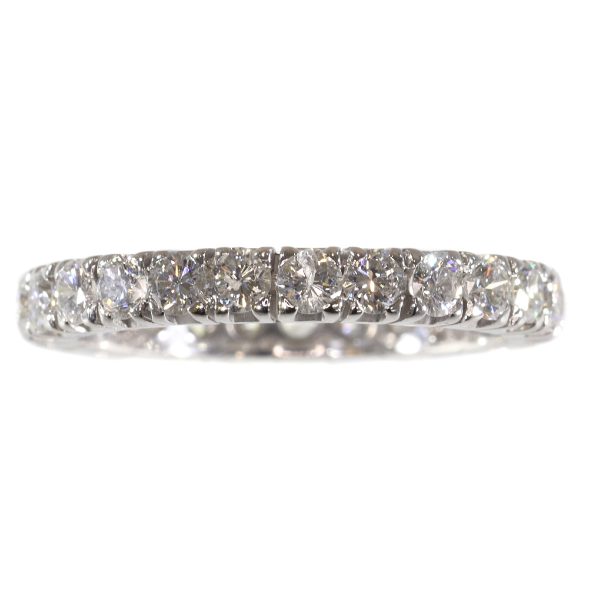 Vintage Diamond Full Eternity Ring, 2.50 carats, 18ct White Gold, c.1970