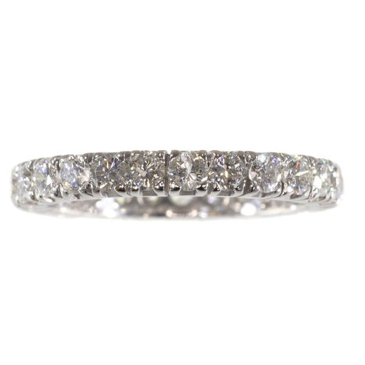 Vintage Diamond Full Eternity Ring, 2.50 carats, 18ct White Gold, c.1970