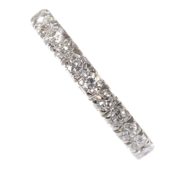 Vintage Diamond Full Eternity Ring, 2.50 carats, 18ct White Gold, c.1970