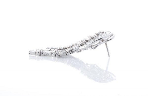 6ct Diamond Day and Evening Detachable Earrings, in 18ct white gold.