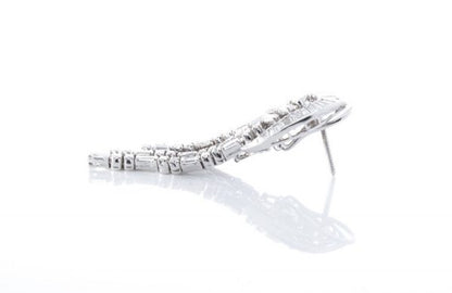 6ct Diamond Day and Evening Detachable Earrings, in 18ct white gold.