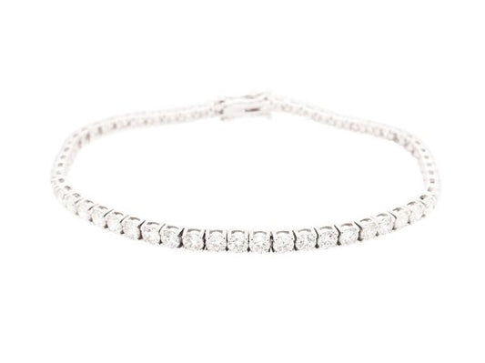 Diamond Line Bracelet, 5.32 carats, 18ct White Gold