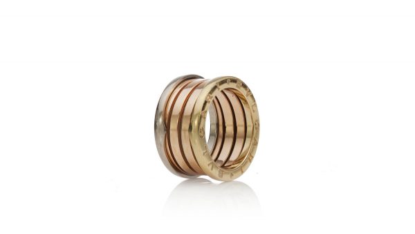 Bvlgari B Zero 18ct White, Yellow and Rose Gold Ring; 18ct tri-colour gold ring, comes with original box. Made in Italy, Circa 1990s