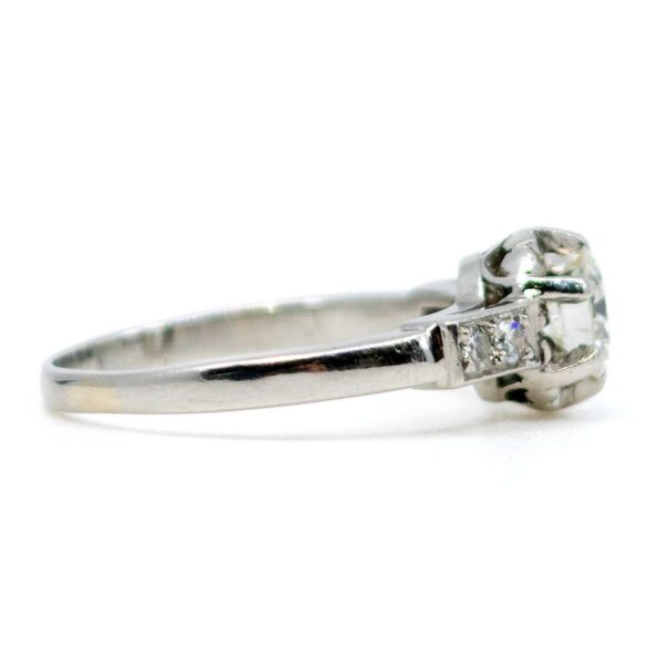 Vintage 0.65ct Brilliant Cut Diamond Ring, Platinum