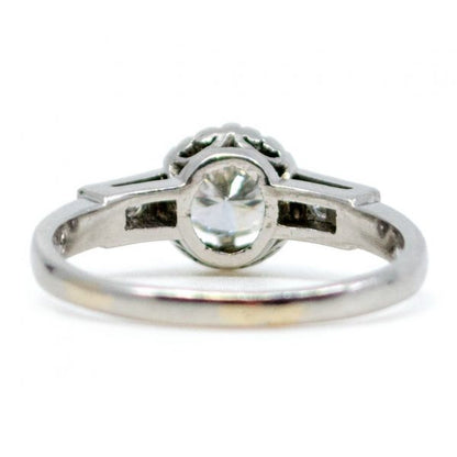 Vintage 0.65ct Brilliant Cut Diamond Ring, Platinum