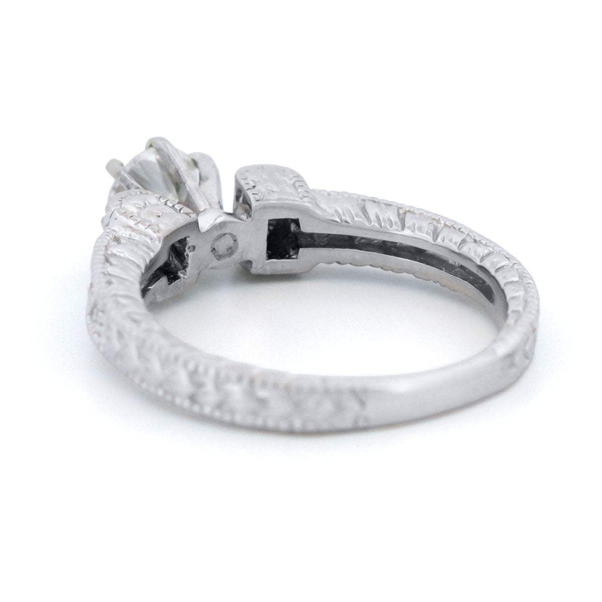 18 Carat White Gold Brilliant Cut Diamond Engagement Ring, 0.55 Carat