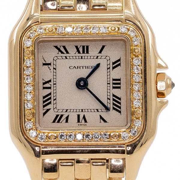 Cartier Panthere 18ct Yellow Gold and Diamond Small Model Watch