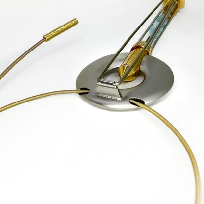 Tom Rucker Satellite Aquamarine Platinum Pendant come Brooch