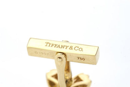 Tiffany and Co 18ct Yellow Gold Cross Cufflinks, in original box. Made in 1992
