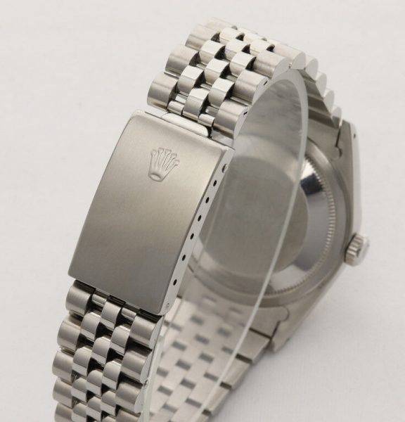 Rolex Datejust 16234 Steel 36mm Automatic Watch with Black Diamond Dial