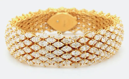 DeLaneau 35cts Diamond Watch in 18ct Yellow Gold