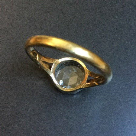 Antique 0.70ct Rose Cut Diamond Ring