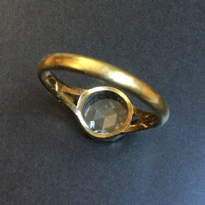 Antique 0.70ct Rose Cut Diamond Ring