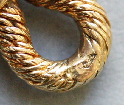 Georges Lenfant Vintage 18ct Yellow Gold Rope Link Bracelet, Circa 1970