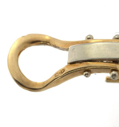 Freshwater Pearl, Diamond and 18ct Gold Earrings, Signed Chantecler