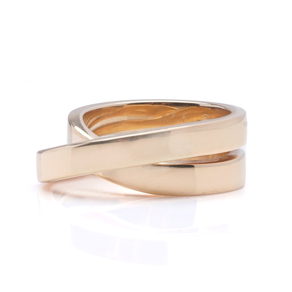 Cartier Nouvelle Vague Cross 18ct Yellow Gold Ring