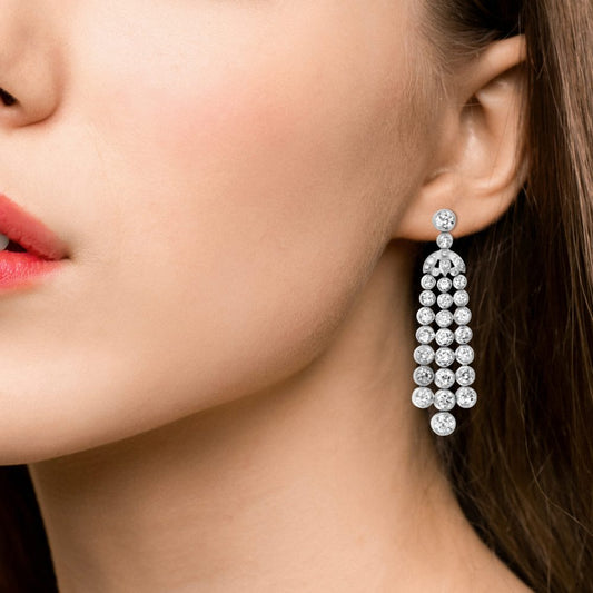 15.98ct Diamond Drop Earrings