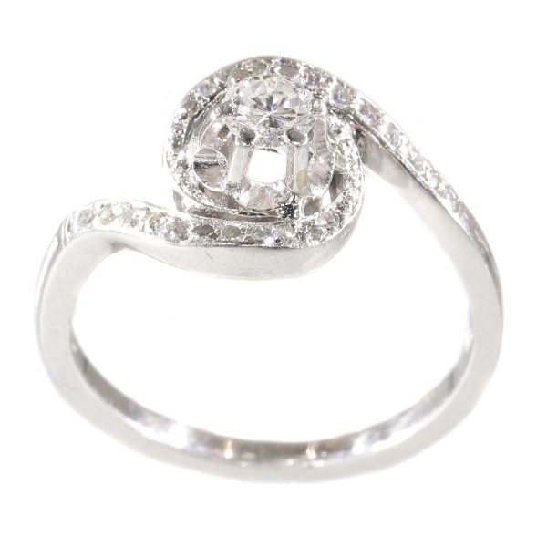 Vintage Fifties Platinum Diamond Engagement Ring