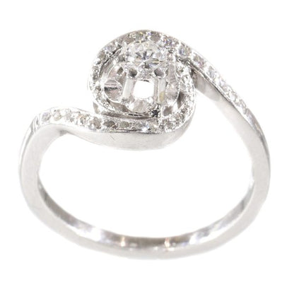 Vintage Fifties Platinum Diamond Engagement Ring