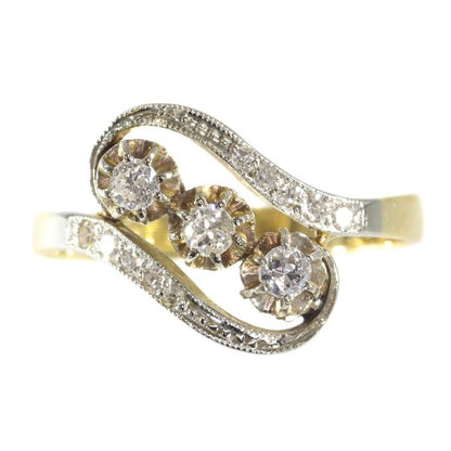 Elegant Antique Belle Epoque Diamond Ring