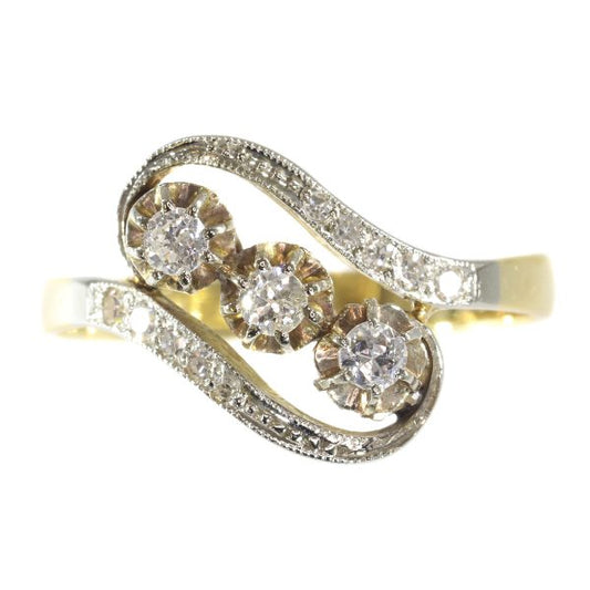 Elegant Antique Belle Epoque Diamond Ring