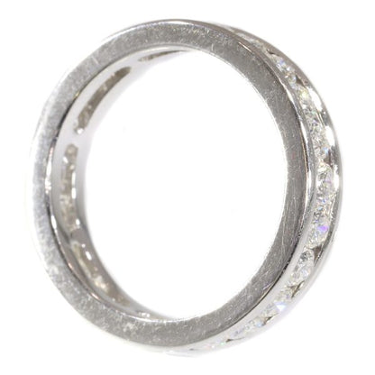 Vintage Brilliant Cut Diamond White Gold Eternity Ring
