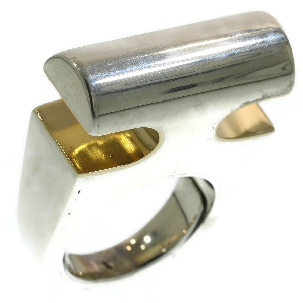 Vintage Chris Steenbergen Silver and Gold Ring