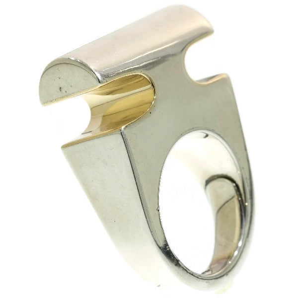 Vintage Chris Steenbergen Silver and Gold Ring