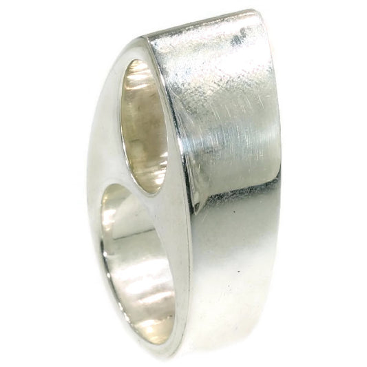 Vintage Chris Steenbergen Oval Silver Ring