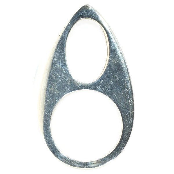 Vintage Chris Steenbergen Oval Silver Ring