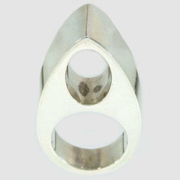 Vintage Chris Steenbergen Oval Silver Ring