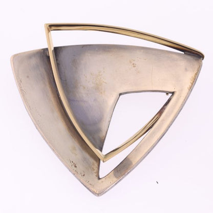 Vintage Chris Steenbergen Silver and Gold Brooch