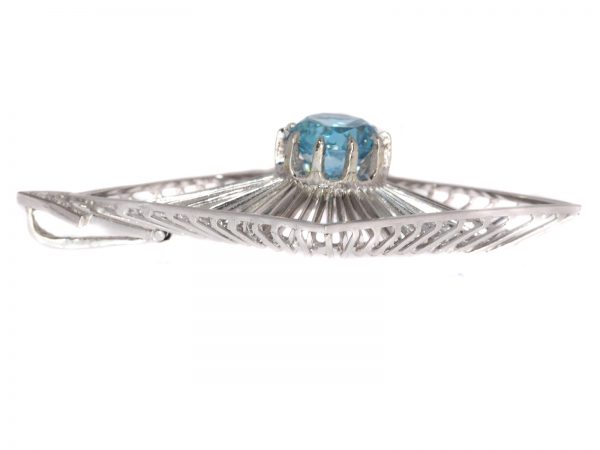 Vintage Chris Steenbergen Diamond and Starlite White Gold Pendant