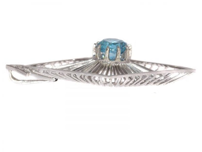 Vintage Chris Steenbergen Diamond and Starlite White Gold Pendant