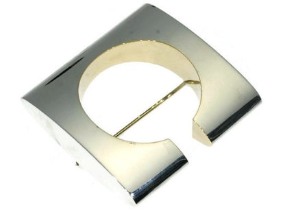 Vintage Chris Steenbergen Silver and Yellow Gold Brooch