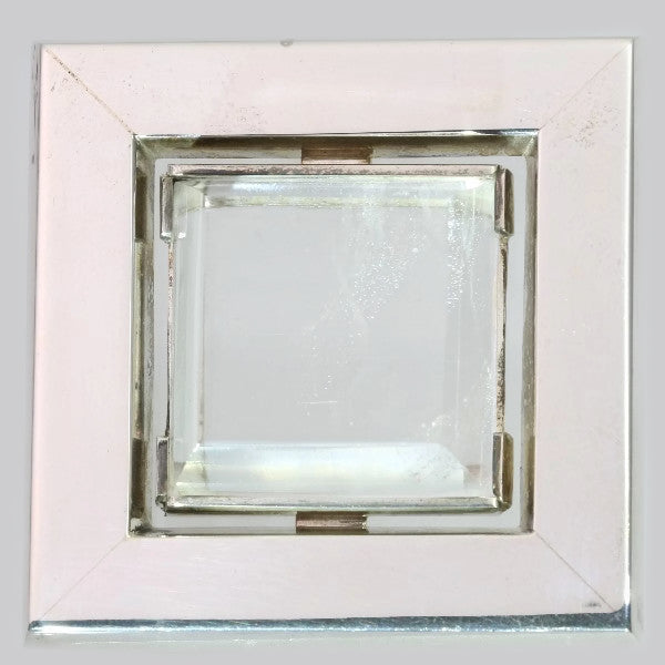 Vintage Chris Steenbergen Rock Crystal Set Silver Brooch