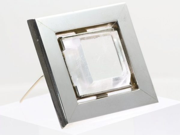 Vintage Chris Steenbergen Rock Crystal Set Silver Brooch