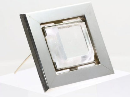 Vintage Chris Steenbergen Rock Crystal Set Silver Brooch