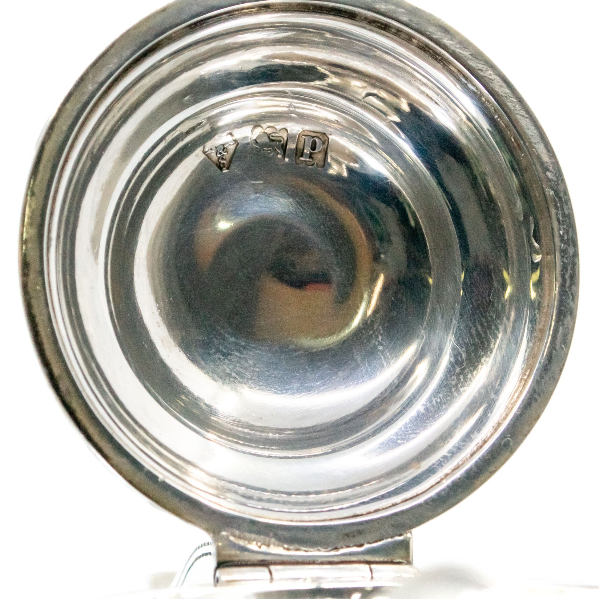 Edwardian Sterling Silver Glass Claret Jug, Hallmarked London 1910