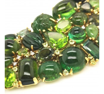 Tourmaline and Peridot Necklace