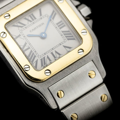 Cartier Santos Galbee 1567 Steel and Gold Quartz Watch