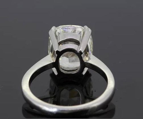 Cushion Cut 5.11ct Diamond Solitaire Engagement Ring