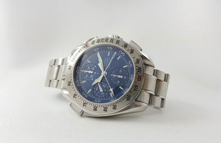 Omega Speedmaster Split Seconds Chronograph Automatic 42mm Stainless Steel Gentleman's Wrist Watch. Comes with Omega box.