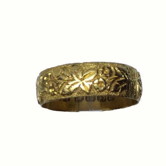 Antique Victorian Gold Wedding Band