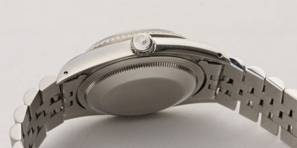 Rolex Datejust 16234 Steel 36mm Automatic Watch with Black Diamond Dial