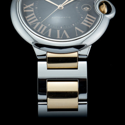 Cartier Ballon Bleu W6920032 Steel and Rose Gold 42mm Watch with Box and Papers, pre-owned and unpolished Circa 2010