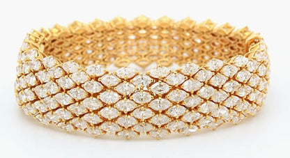 DeLaneau 35cts Diamond Watch in 18ct Yellow Gold