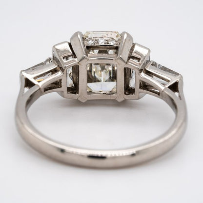 Vintage 1.71ct Diamond Engagement Ring in Platinum, Certified
