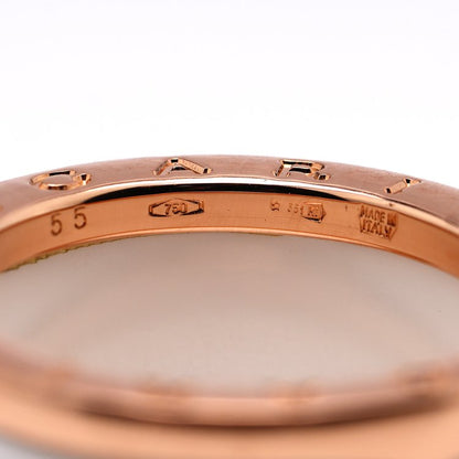 Bvlgari B Zero 1 White Ceramic Ring in 18ct Rose Gold